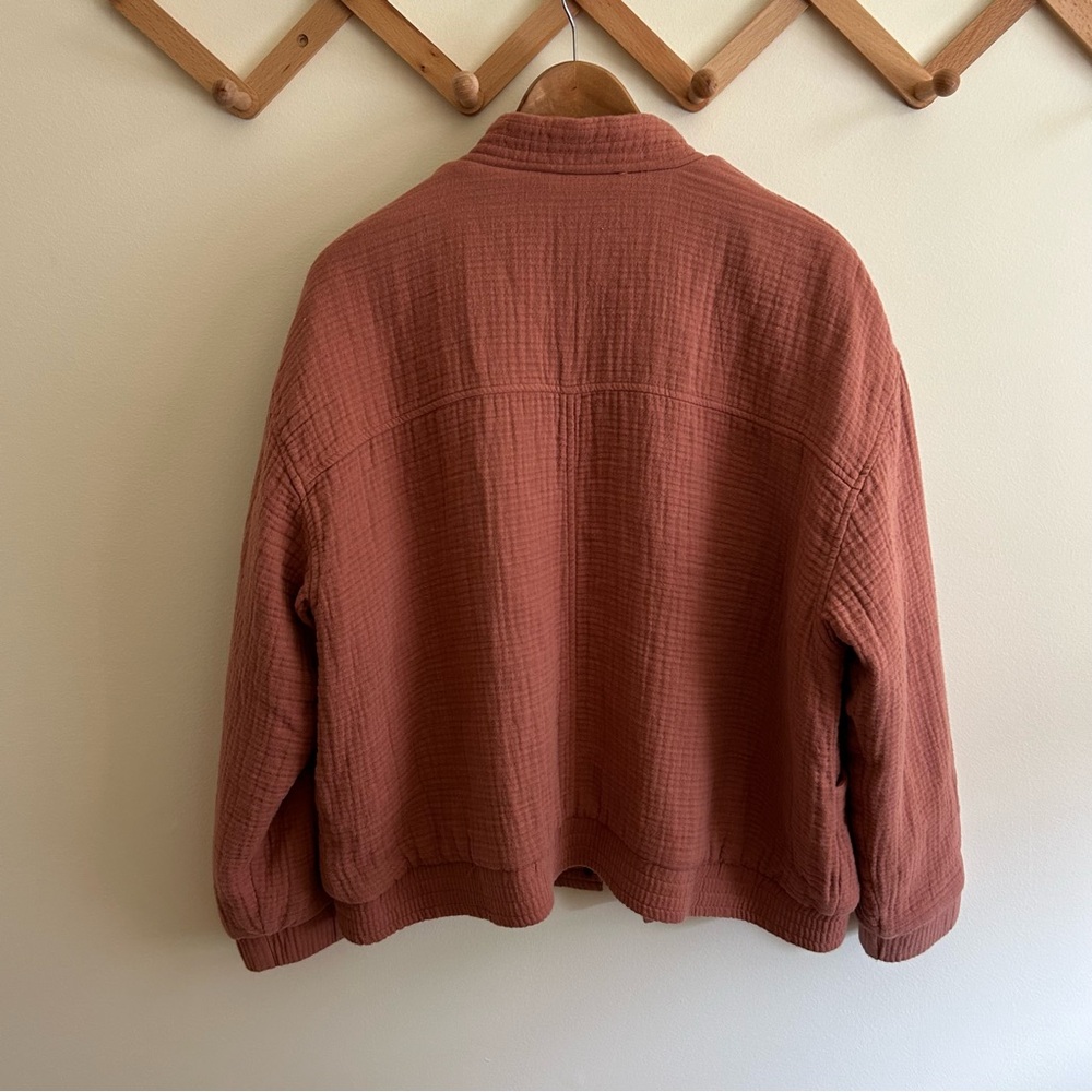 Universal Thread Quilted Button Up Bomber Jacket … - image 6